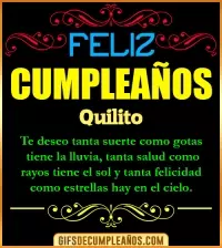 GIF Frases de Cumpleaños Quilito